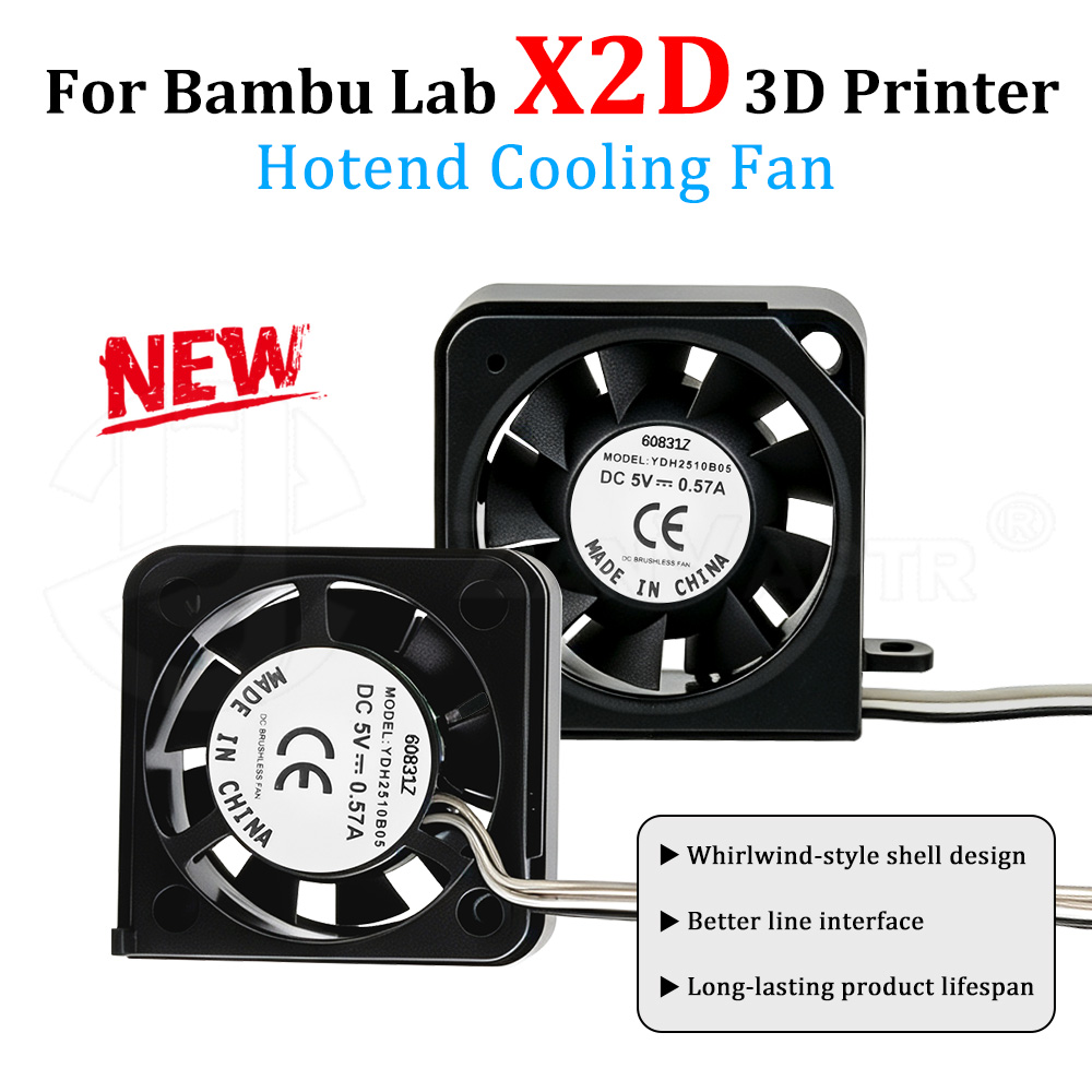 Hotend Assembly - สำหรับชุดประกอบพัดลมระบายความร้อนด้านซ้ายและขวาของ Hotend รุ่น Bambu Lab X2D