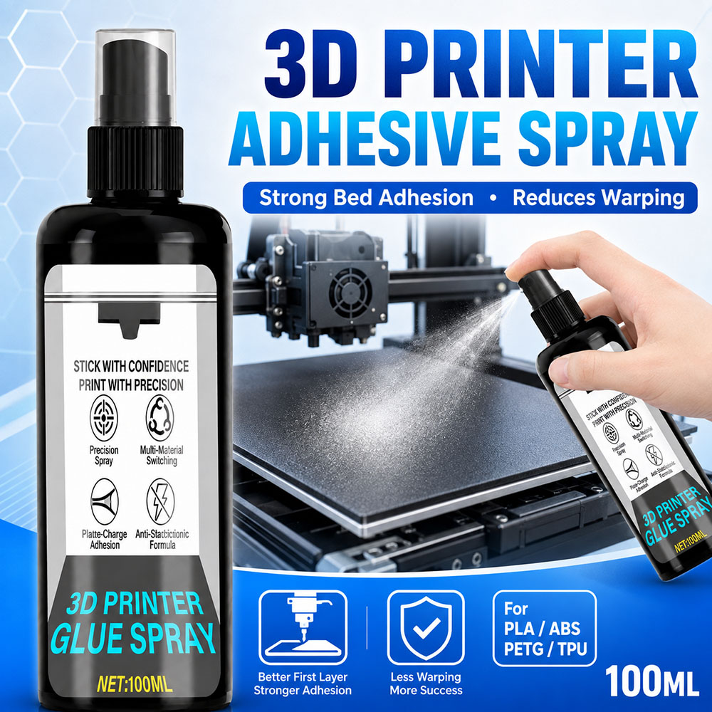 Pla Filament - สเปรย์กาวสำหรับเครื่องพิมพ์ 3D ขนาด 100/200 มล. เหมาะสำหรับเส้นใย