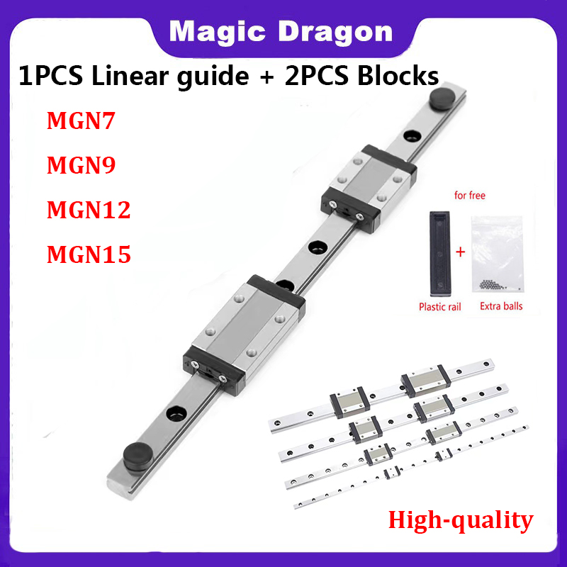 Linear Rail Mgn12H Set - MGN7 MGN12 MGN15 MGN9 L จาก100-800มม.ขนาดเล็ก
