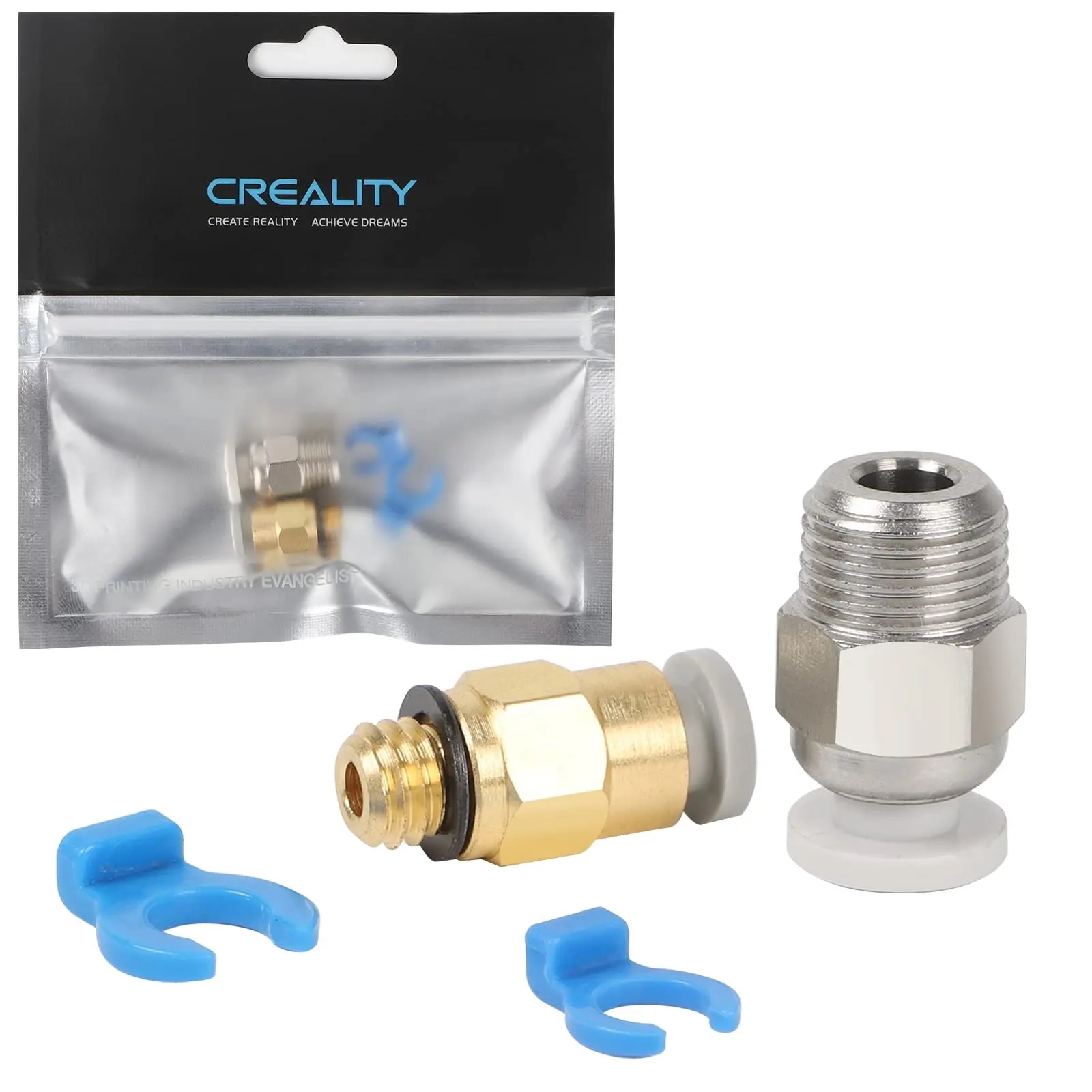 Bowden Tube - ข้อต่อท่อบาวเดนแบบนิวแมติก Creality Official PC4-M6 และ PC4-M10