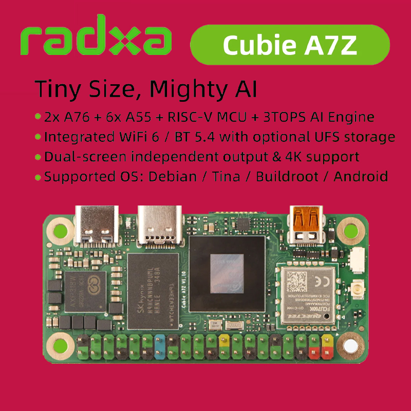 Resin Vat - Radxa Cubie A7Z, ชิปประมวลผล Allwinner SoC