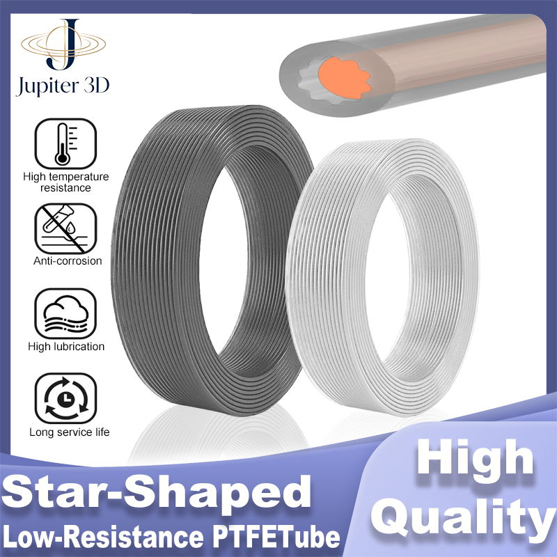 Bowden Tube - ท่อ PTFE รูปดาวรุ่นใหม่ ความต้านทานต่ำ ไหลลื่นพิเศษ ทนความร้อน