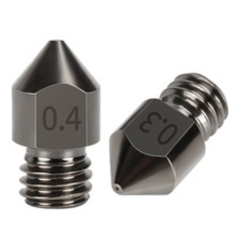 Printer Nozzle - หัวฉีดเครื่องพิมพ์ 3 มิติ รุ่น MK8, ปลายหัวฉีดทำจากเหล็กกล้าคุณภาพสูง