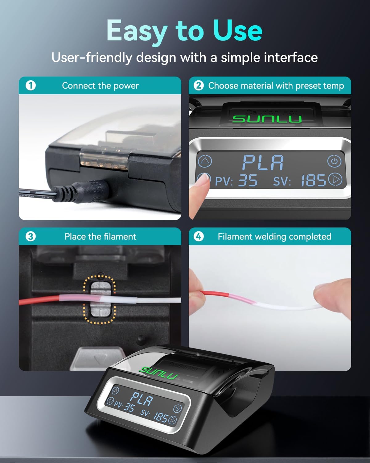 ตัวเชื่อมต่อเส้นพลาสติก SUNLU  - Tpu Filament บทวิจารณ์และราคา
