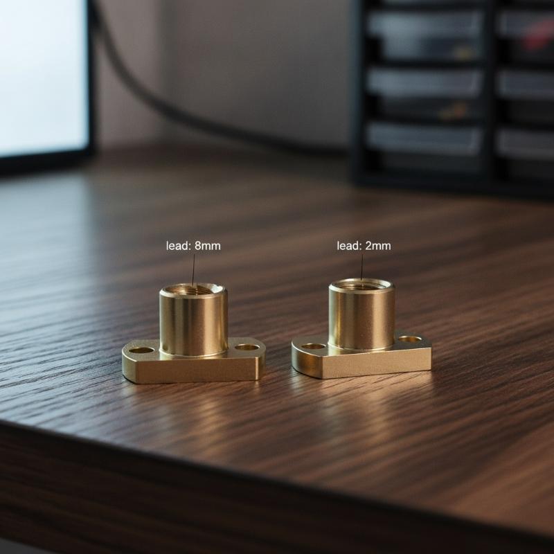น็อตสกรูนำทองเหลือง T8 ขอบคมคู - 3D Printer บทวิจารณ์และราคา