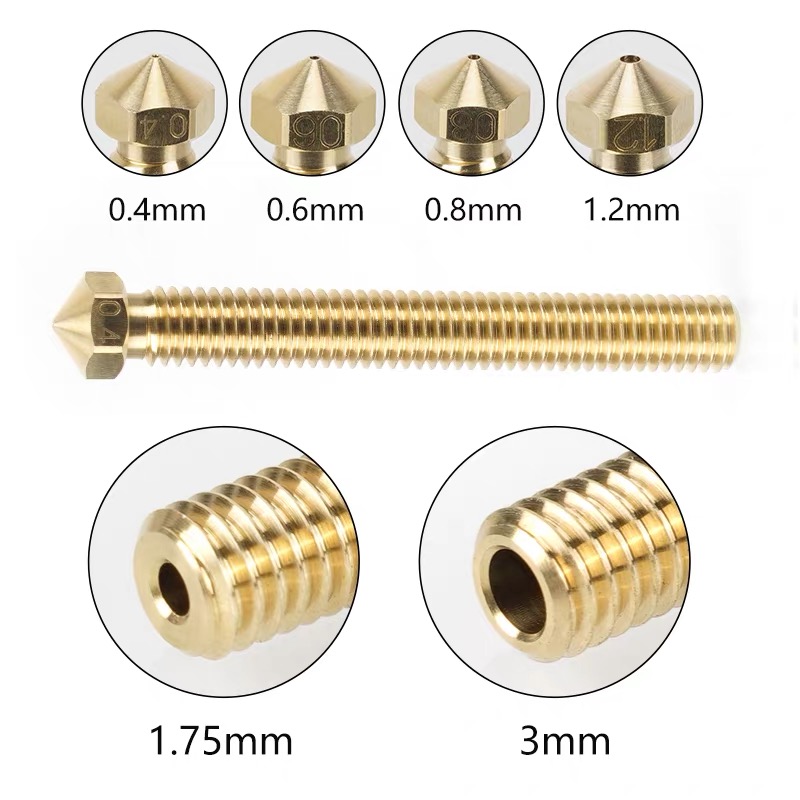 หัวฉีดทองเหลืองซุปเปอร์วอลคานิ - Printer Nozzle บทวิจารณ์และราคา