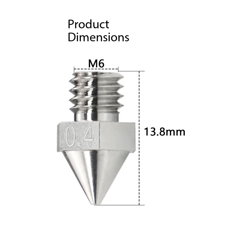 หัวฉีดเสริมความแข็งแรง Raise3D - Printer Nozzle บทวิจารณ์และราคา