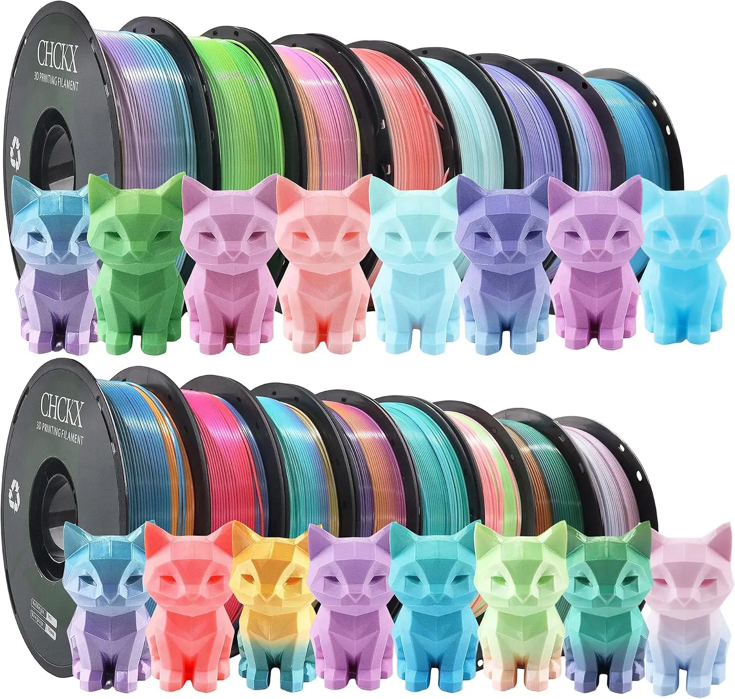 ชุดไส้พิมพ์ 3 มิติ PLA สีรุ้ง  - Pla Filament บทวิจารณ์และราคา