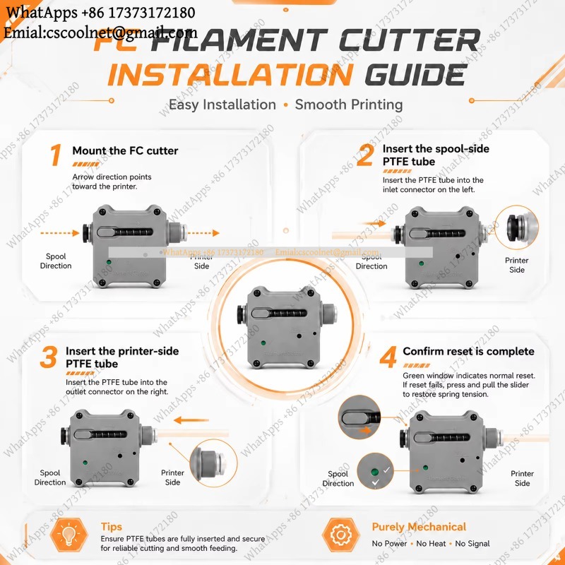 JS03 เครื่องตัดเส้นใยอัตโนมัติ - Pla Filament บทวิจารณ์และราคา