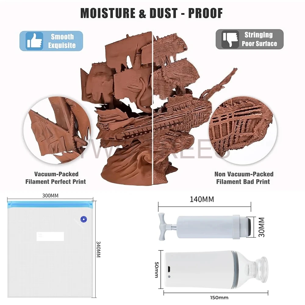 ถุงสูญญากาศสำหรับอบแห้งเส้นพลา - Tpu Filament บทวิจารณ์และราคา
